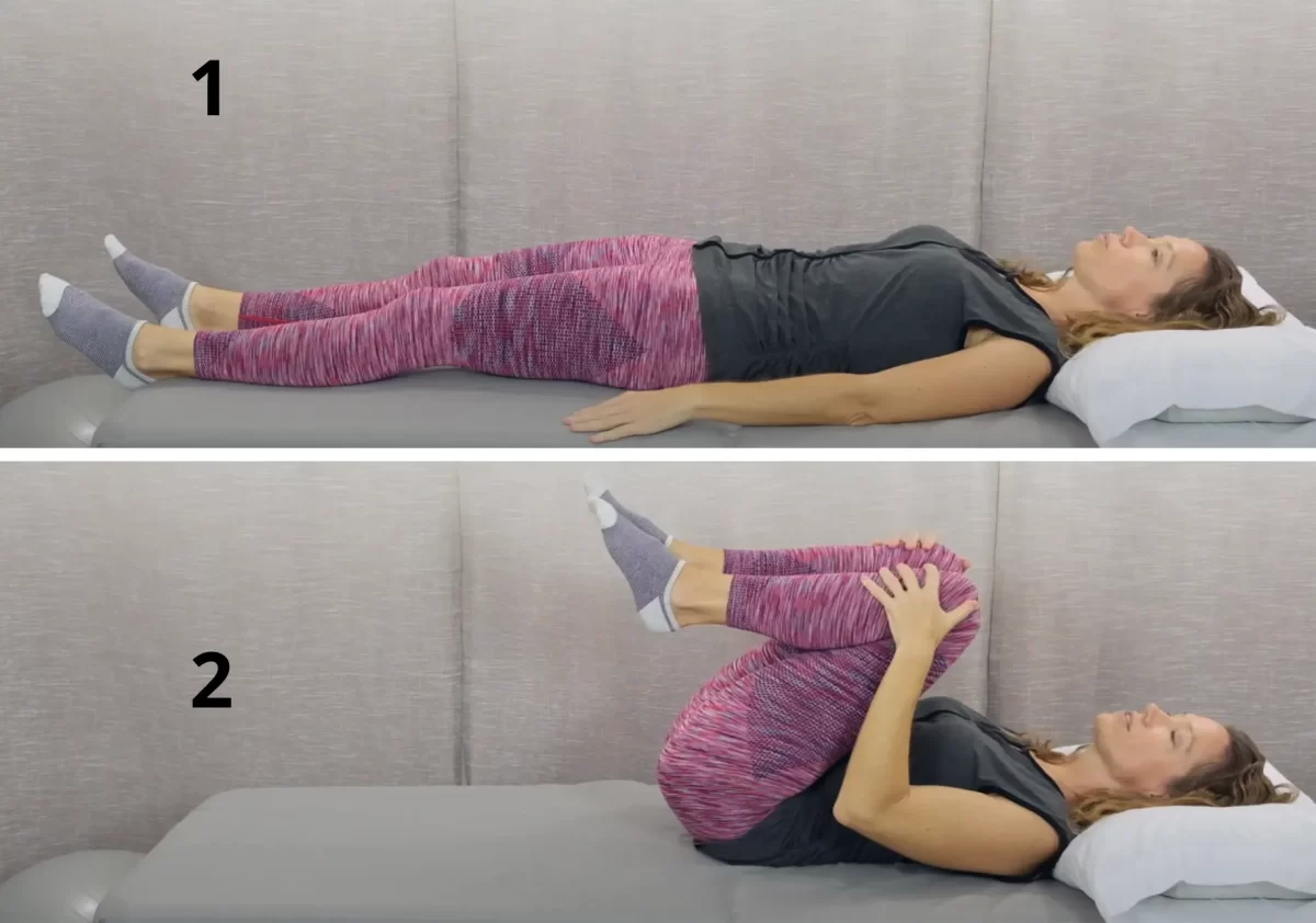 تمارين الانزلاق الغضروفي القطني - تمرين ثني الظهر