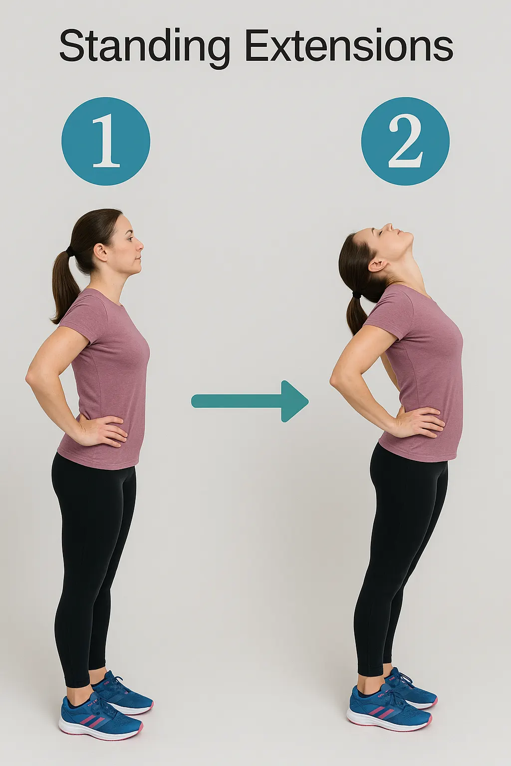 تمارين للانزلاق الغضروفي بالصور - تمرين الانحناء القائم