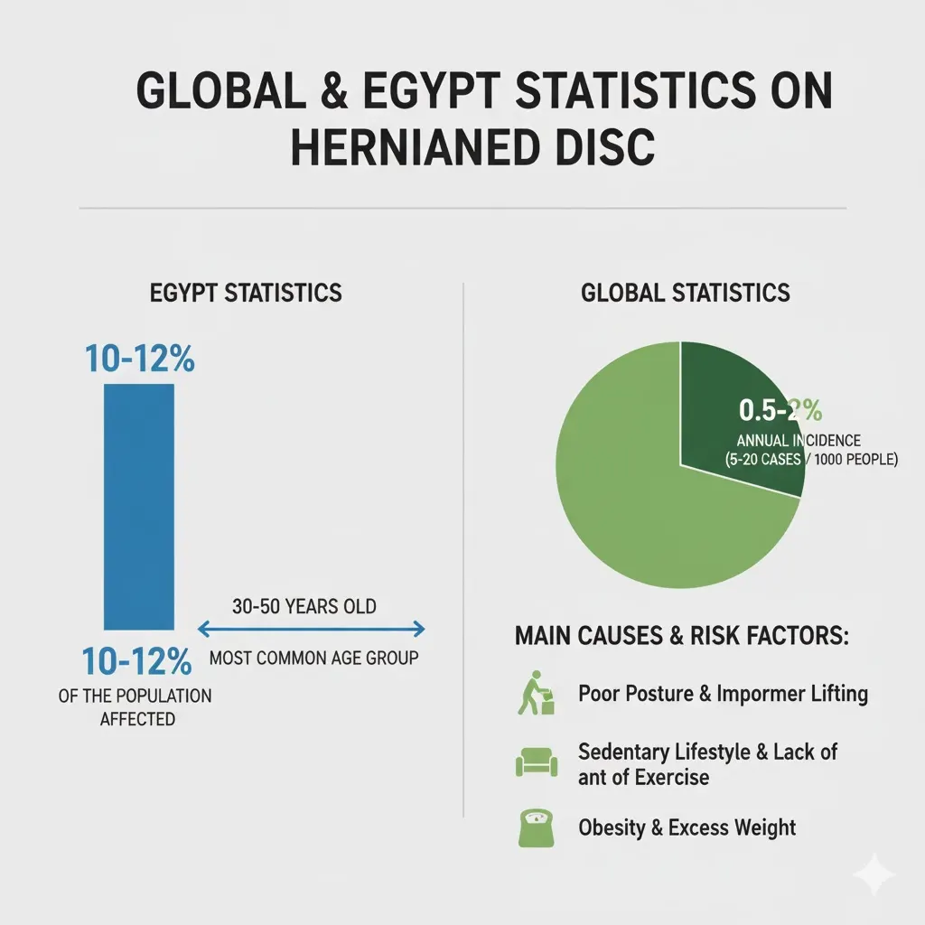 احصائيات عن الانزلاق الغضروفي